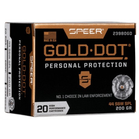 Federal .44 S&W Sp. Gold Dot 200gr. HP