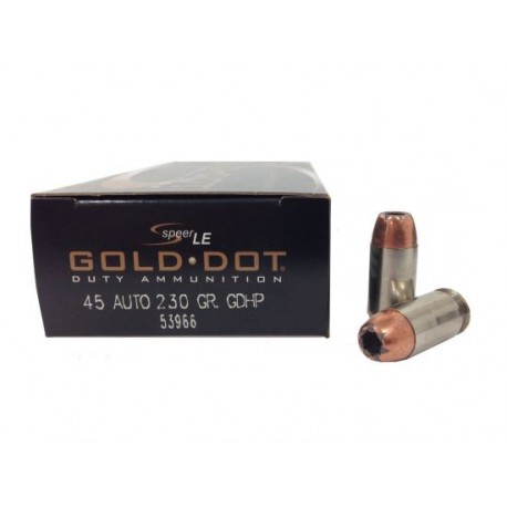 Federal .45 ACP Speer Lawman Gold Dot 230 gr. HP